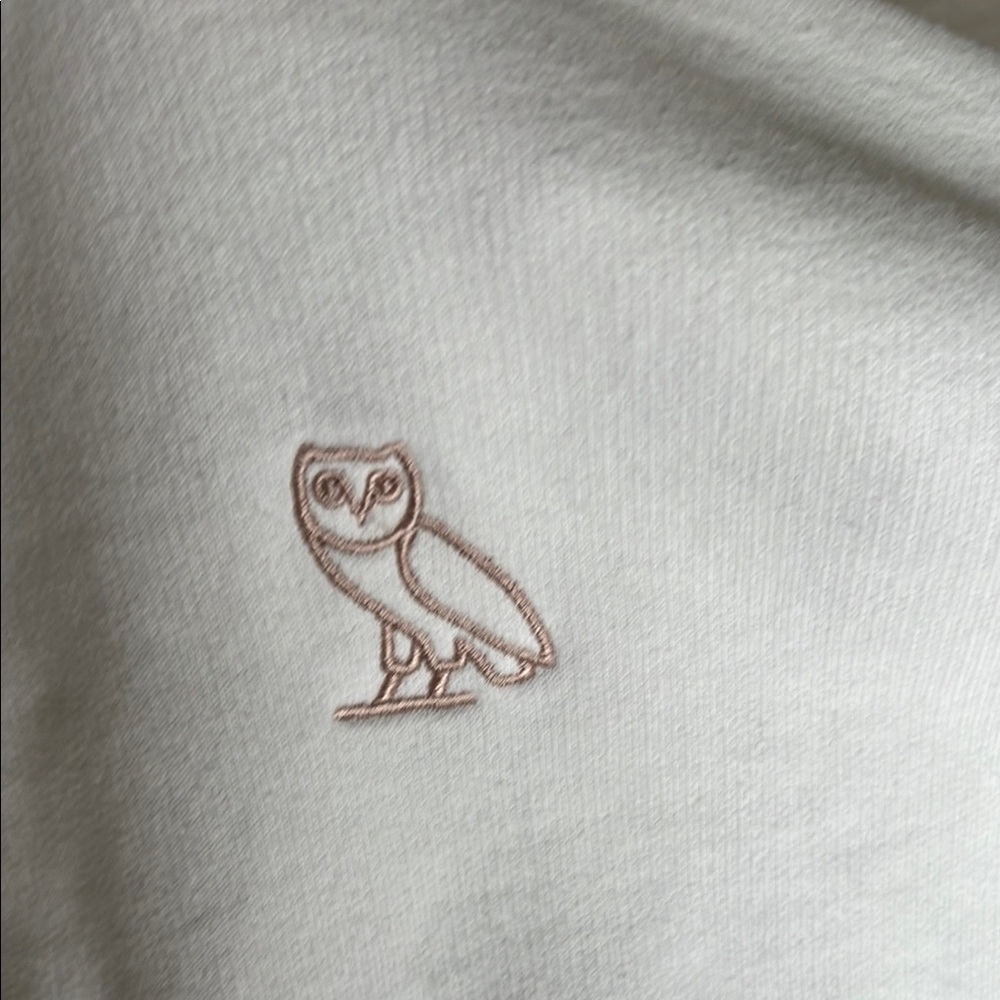 OVO Pink and White Owl Sweater. Off white color gently used.